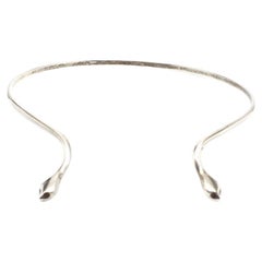 Sterling Silver Snake Choker Necklace #17647