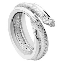 Sterling Silver Snake Ring, size 80