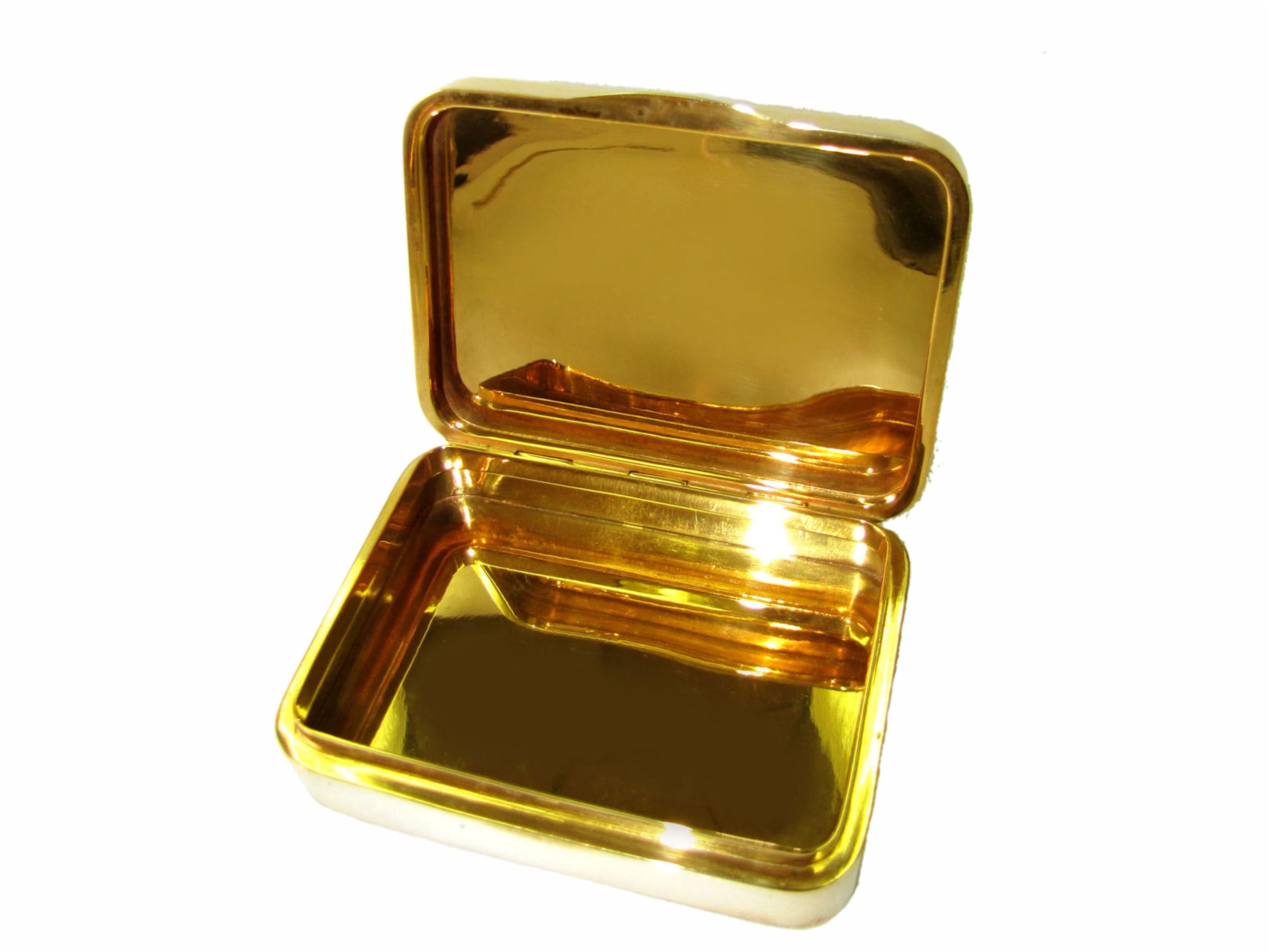 Italian Sterling Silver Snuff Box Fire Enameled Hand Painted Miniature Salimbeni