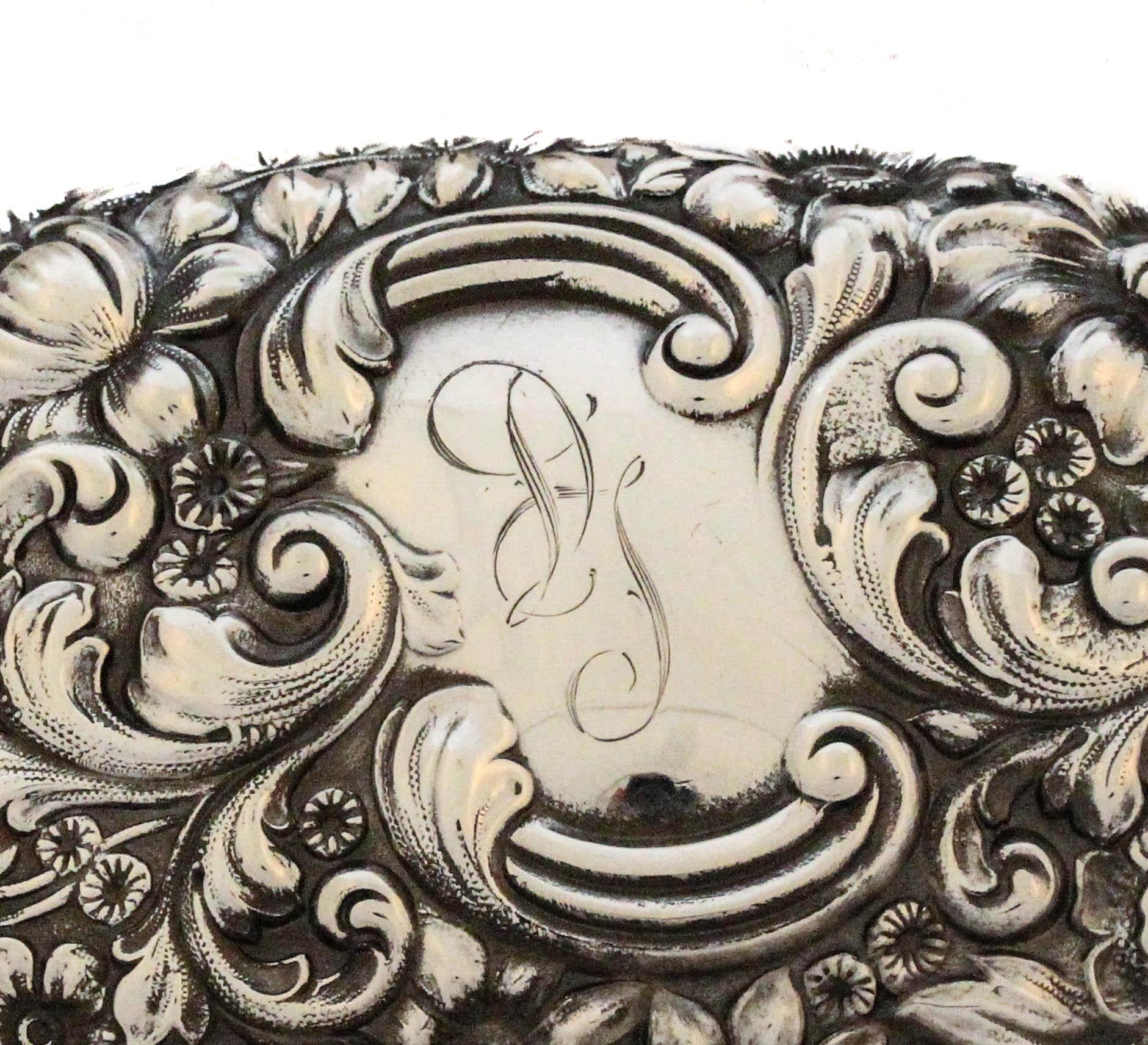 Early 20th Century Sterling Silver Soap Box For Sale