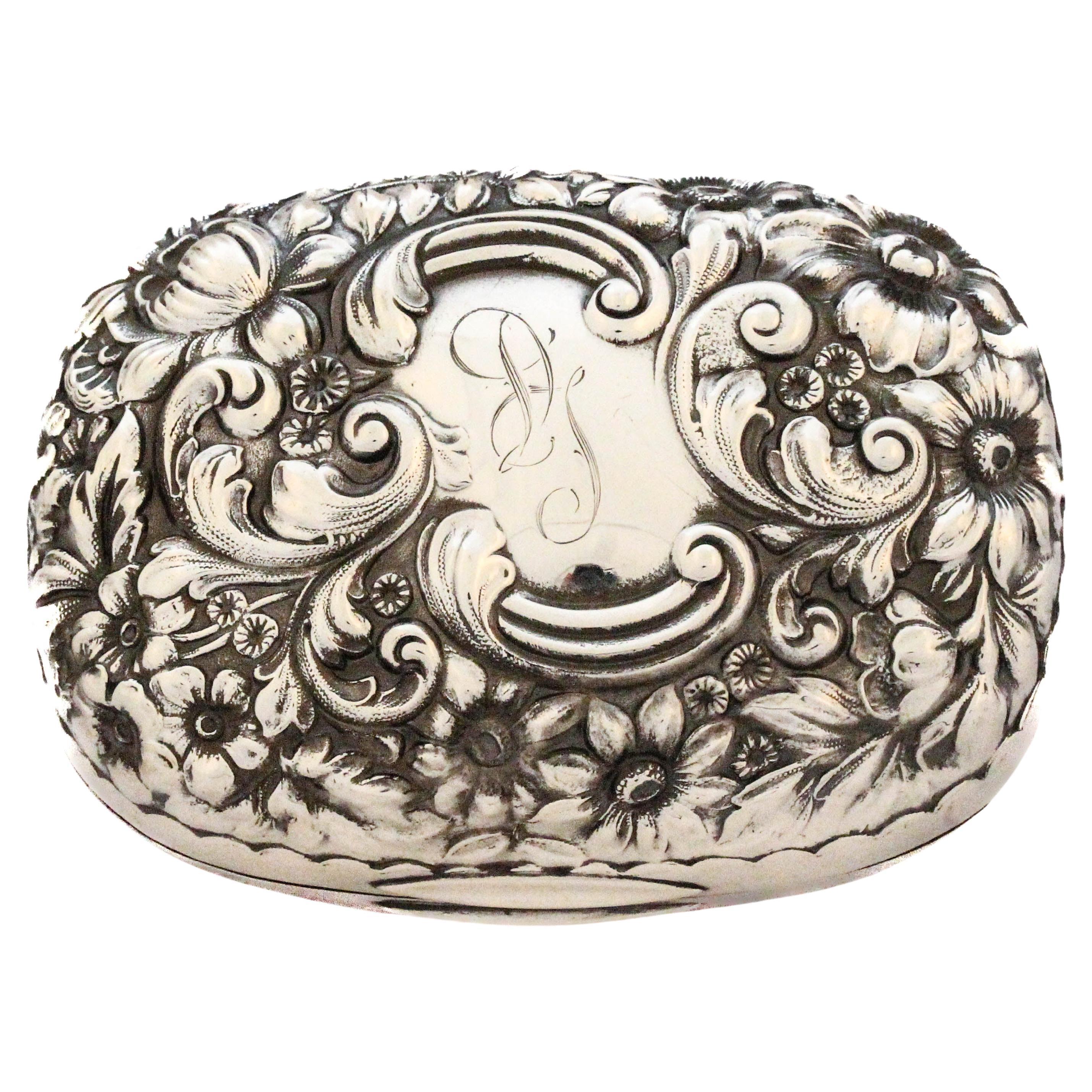 Sterling Silver Soap Box For Sale