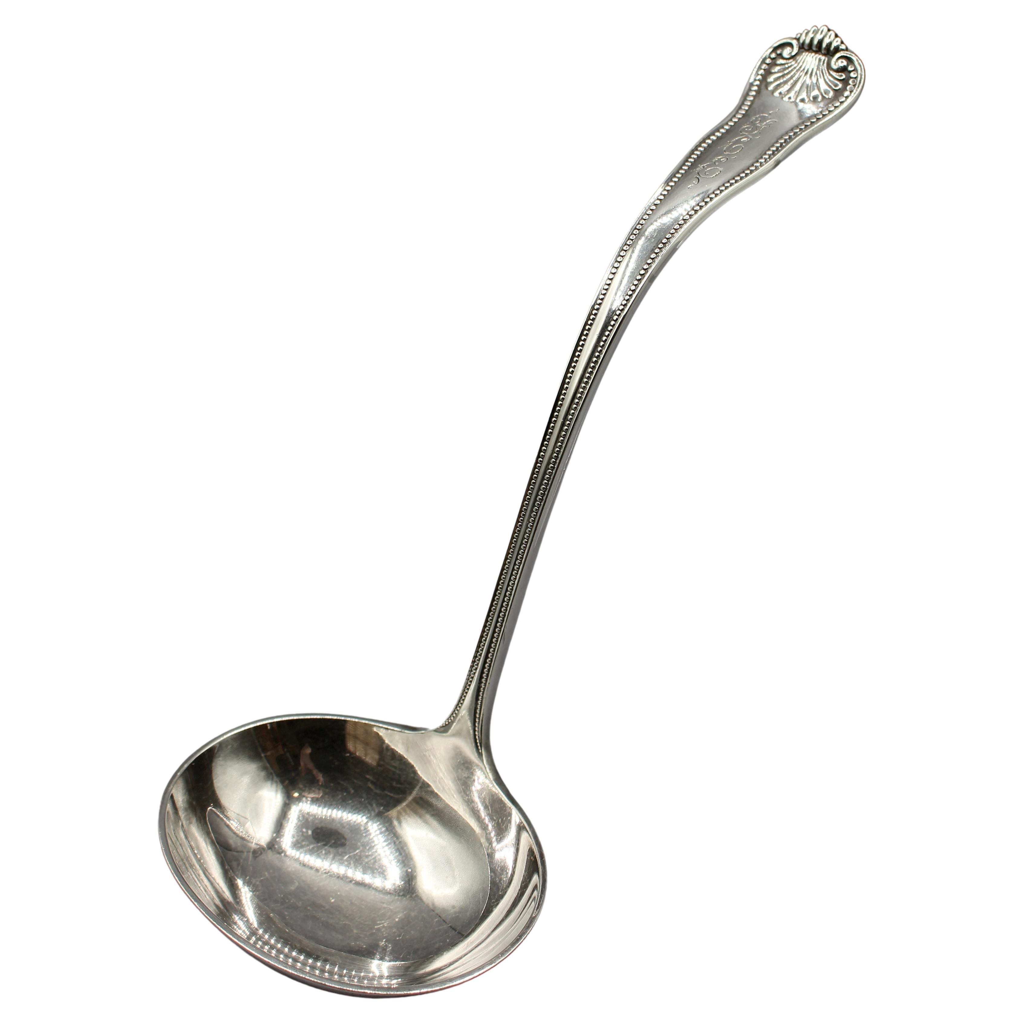 Sterling Silver Soup Ladle by Frank Smith in 1910 For Sale