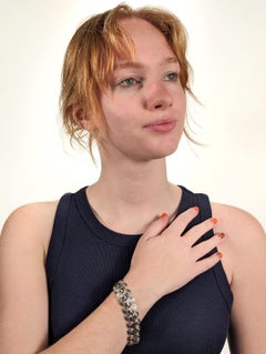 Sterling Silver Spiral Wire Link Bracelet