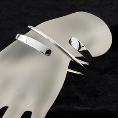 Sterling Silver Spiral Wrap Bracelet, Size 8