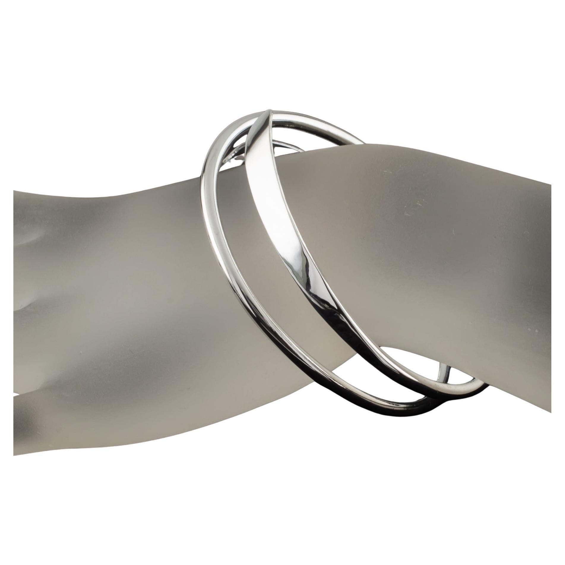 Bracciale a spirale in argento 925, misura 8 in vendita