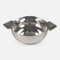 Sterling Silver Spot-Hammered Quaich, R.E. Stone, London, 1946