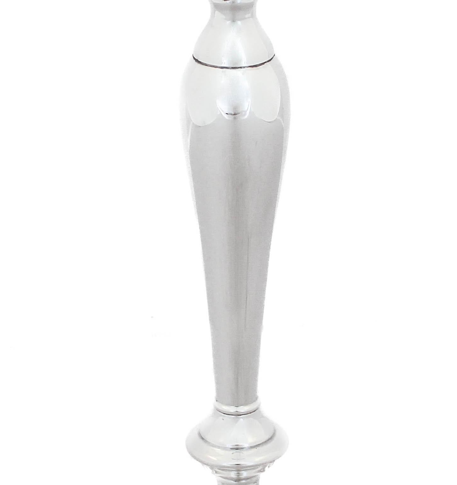 Sterling Silver “Spring Glory” Candlesticks In Excellent Condition In Brooklyn, NY