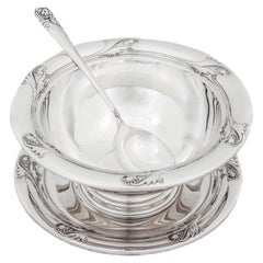 Sterling Silver Spring Glory Sauce Bowl & Spoon