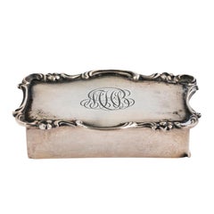 Antique Sterling Silver Stamp Box by Gorham
