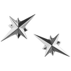 Sterling Silver Star Stud Earrings