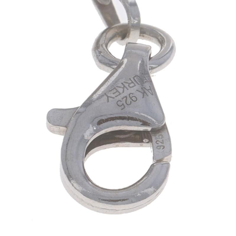 Pulsera de plata de ley con cuentas de polvo de estrellas 7 3/4