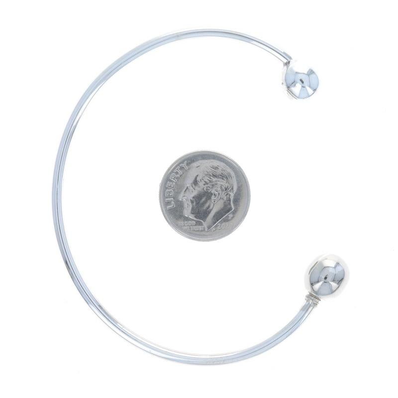 Sterling Silver Starter Charm Cuff Bracelet 6 3/4
