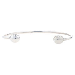 Sterling Silver Starter Charm Cuff Bracelet 6 3/4" - 925