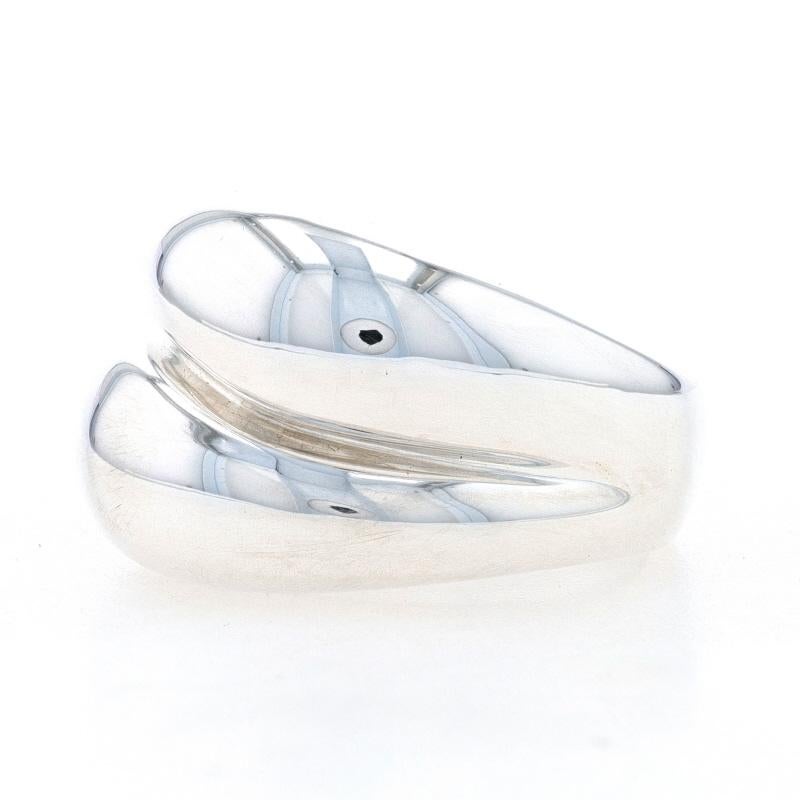 Women's Sterling Silver Statement Band - 925 Abstract Ring