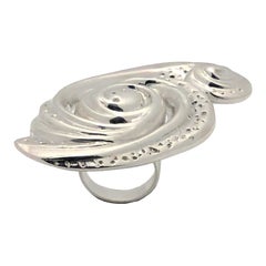 Sterling Silver Statement Galaxy Ring, Brenna Colvin, Outer Objects Collection