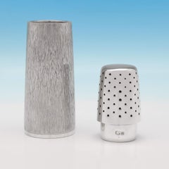 Zuccheriera d'argento in stile Mid-Century Modern di Gerald Benney