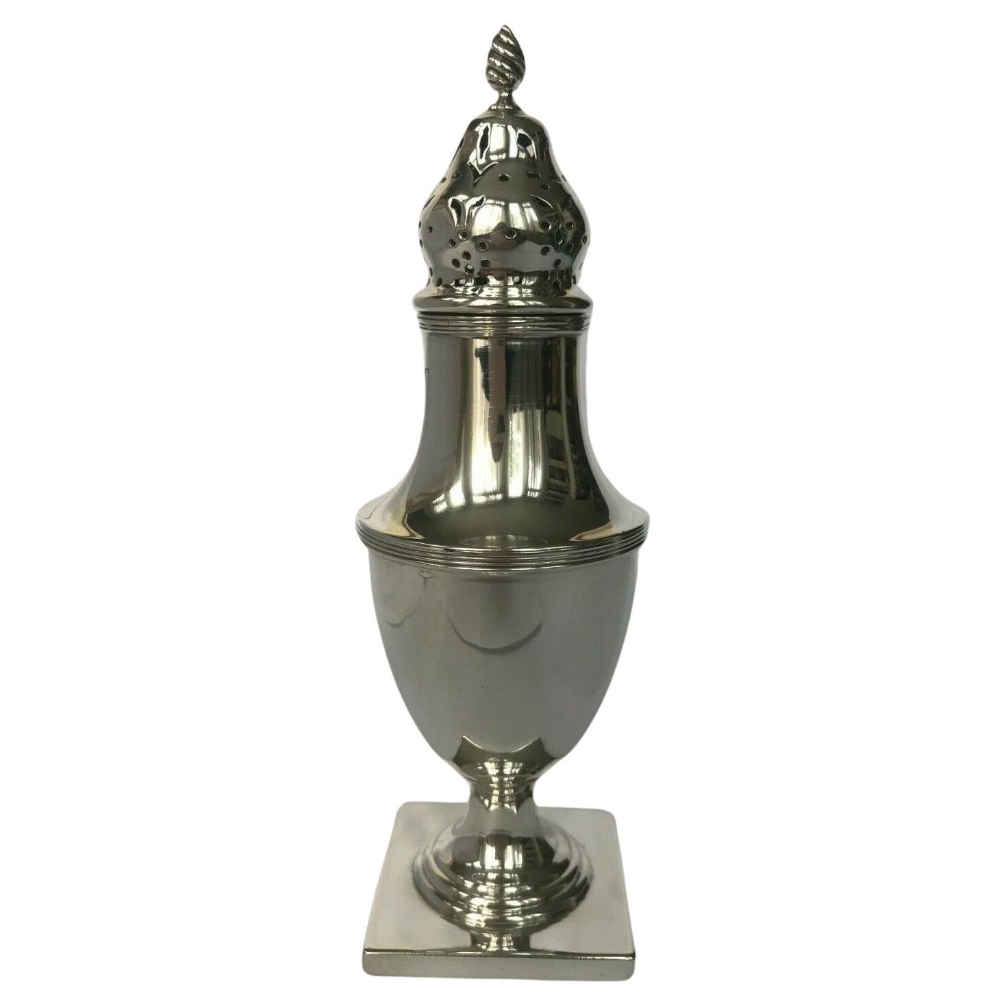 Sterling Silver Sugar Caster/Mufineer/Dredger by Barker Brothers Silver