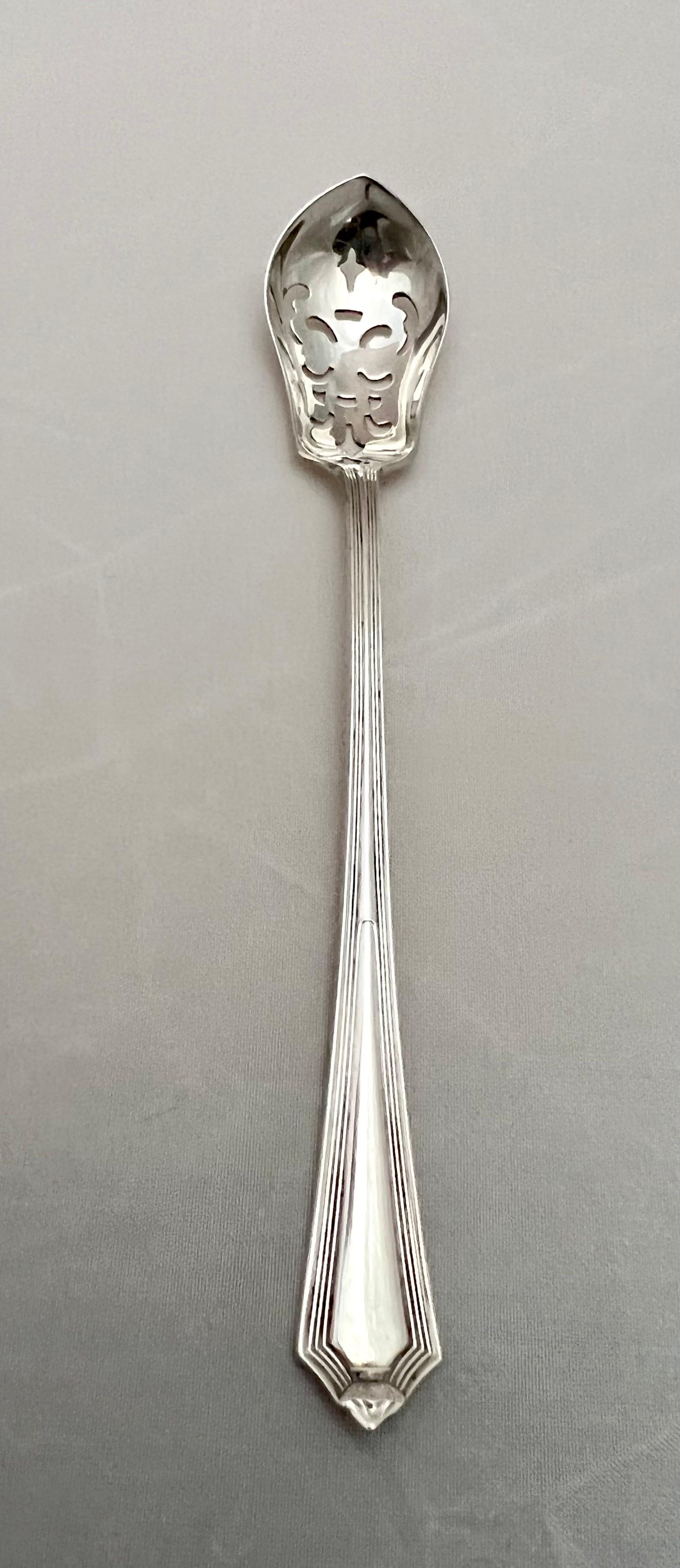 Sterling Silver Sugar Spoon-Early 20th Century For Sale 3