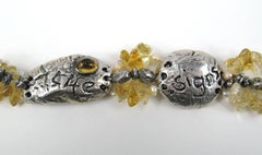 Bracciale a più fili Susan Cummings in argento 925. Nuovo, mai indossato anni '80