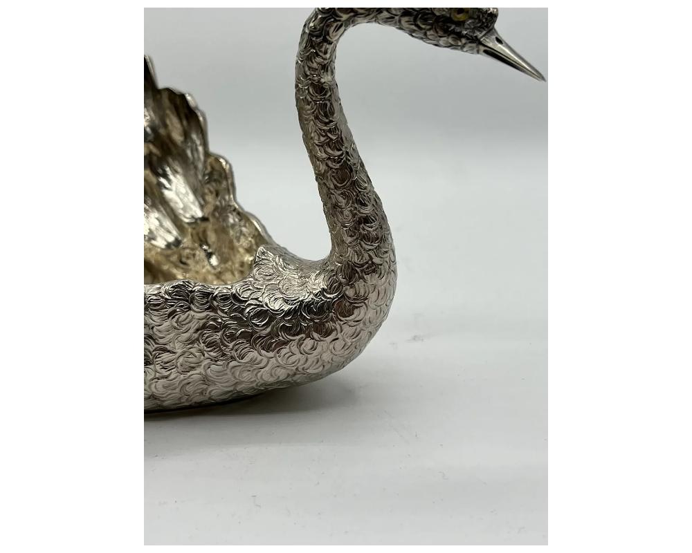 Sterling Silver Swan Bird by Buccellati Italy 5