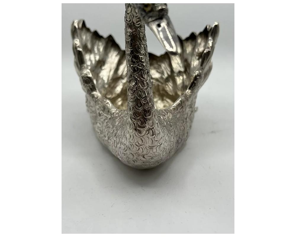 Sterling Silver Swan Bird by Buccellati Italy 3