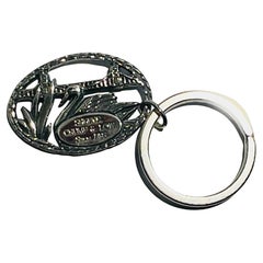 Porte-clés Swan Boat en argent Sterling par Shreve, Crump & Low, Boston, depuis 1796