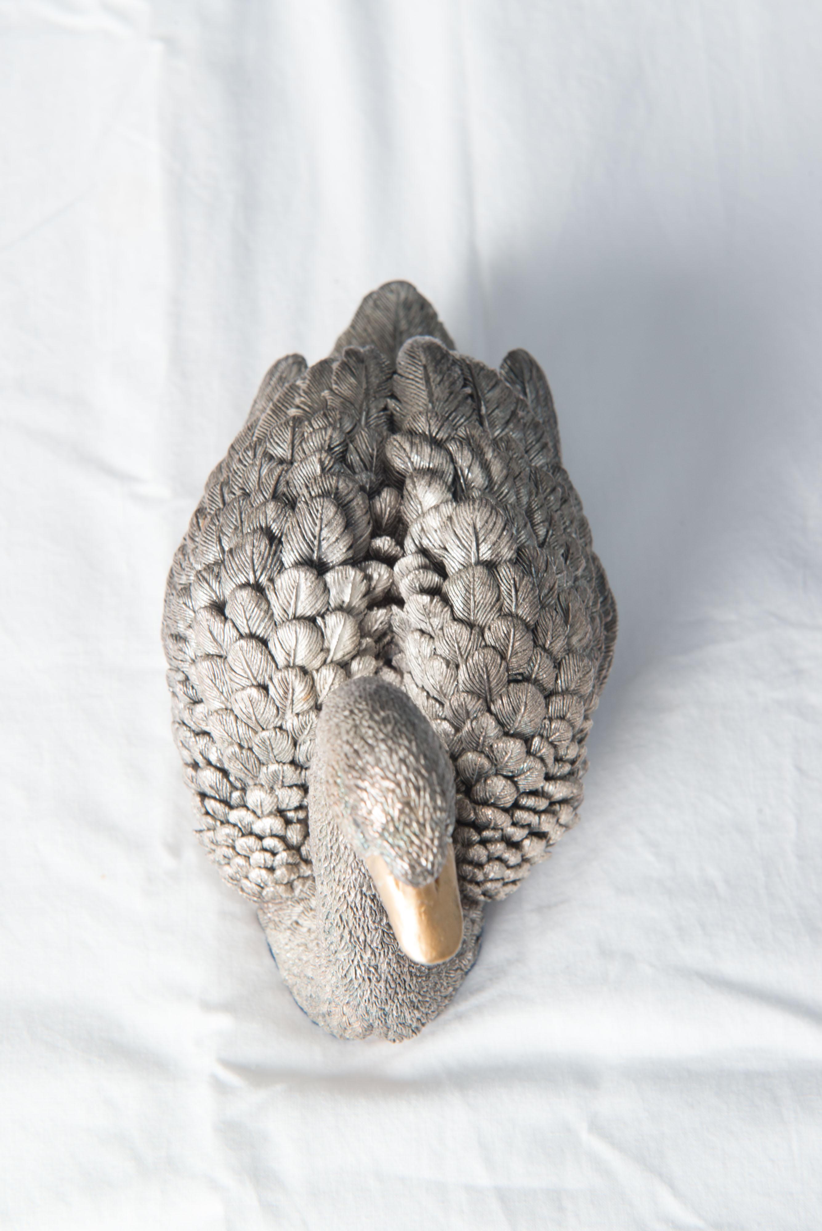 Silver Swan Handmade in England, Buccellati style 6