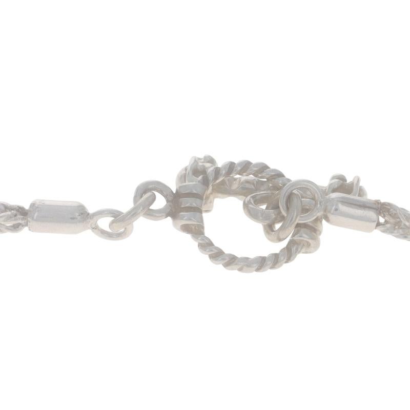 Collier en argent sterling avec pendentif Trio de perles en forme de tourbillon 18