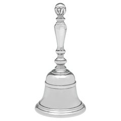 Campana da tavolo in argento sterling realizzata a Birmingham nel 1965