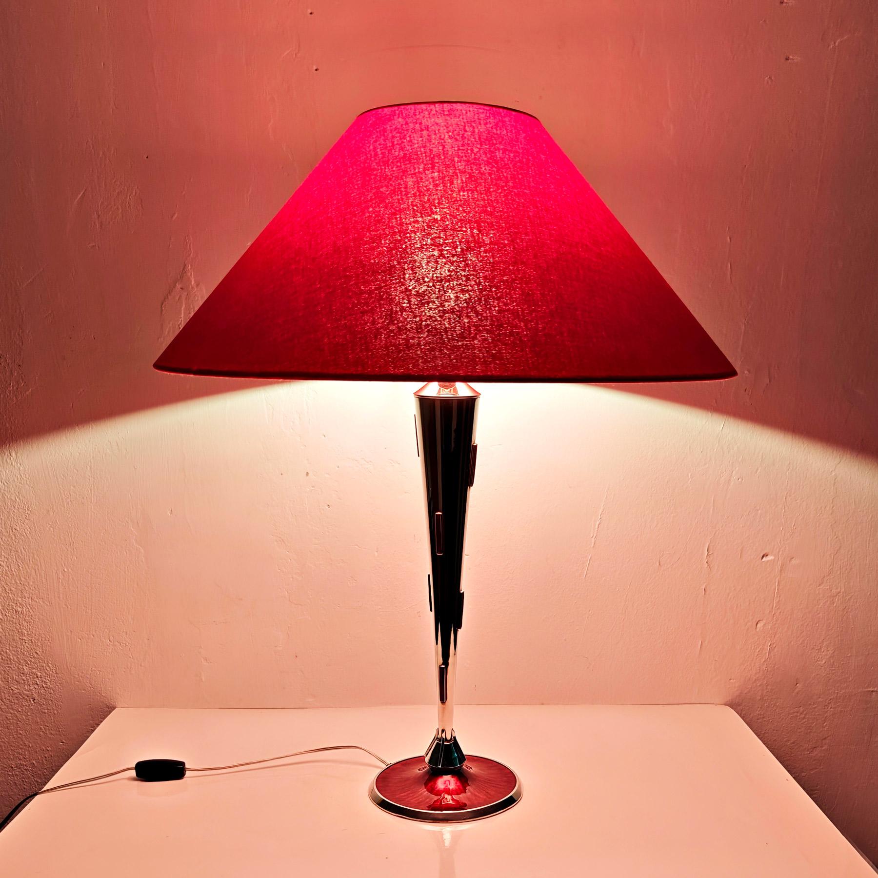 Sterling silver table lamp by Casa Baguès – Barcelona 1960 For Sale 1
