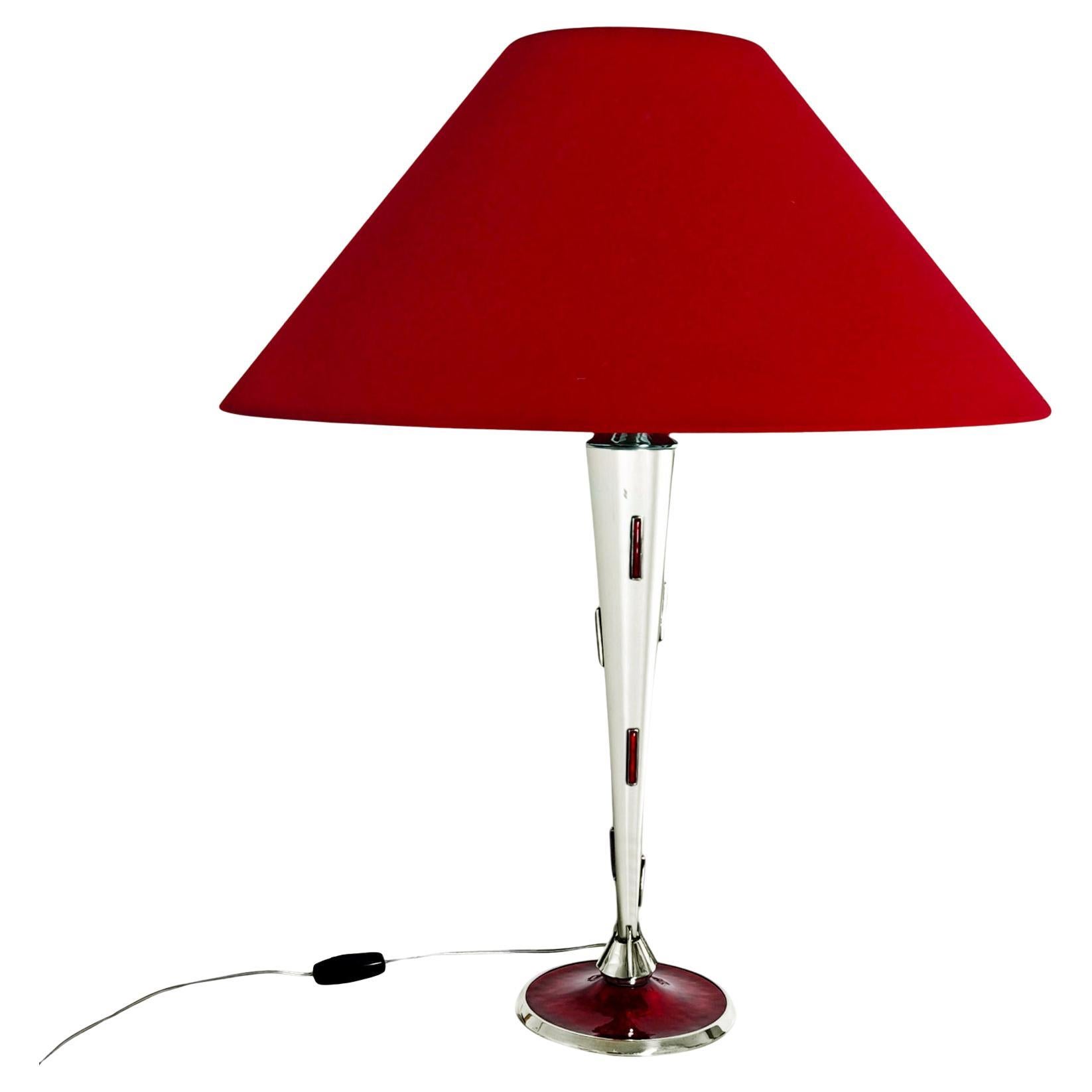 Sterling silver table lamp by Casa Baguès – Barcelona 1960 For Sale