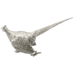 Sterling Silver Table Pheasant