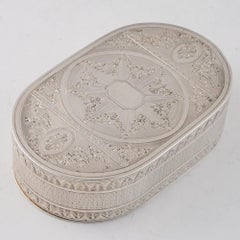 Caja de rapé de plata de ley Charles Hougham Londres 1792