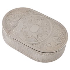Caja de rapé de plata de ley Charles Hougham Londres 1792