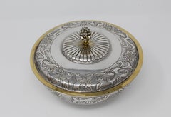 Sterling Silver Tane, Parcel-Gilt Covered Bowl