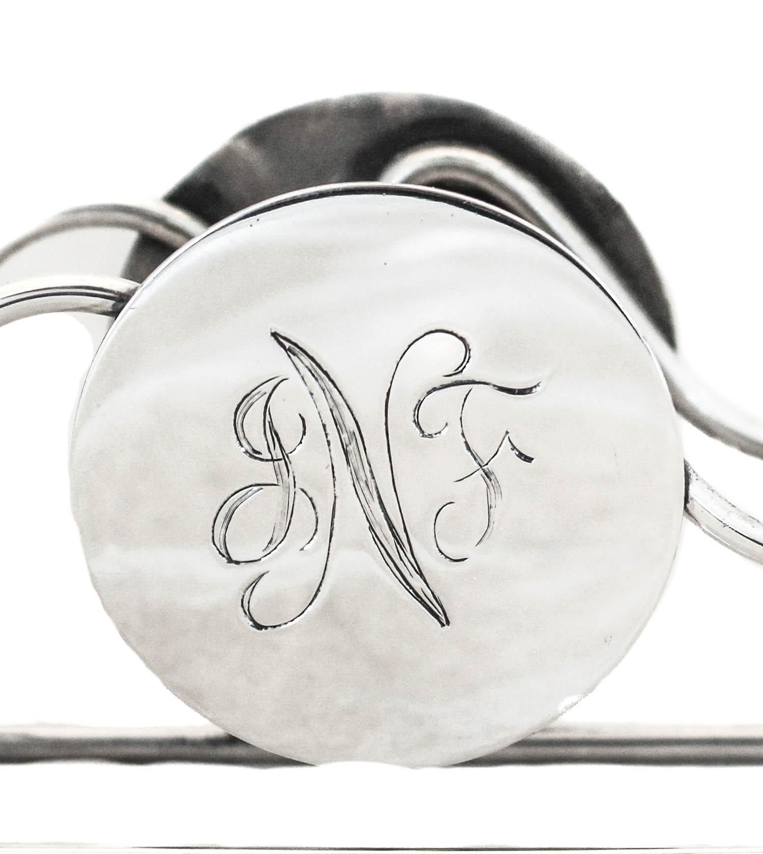 American Sterling Silver Tape Dispenser For Sale