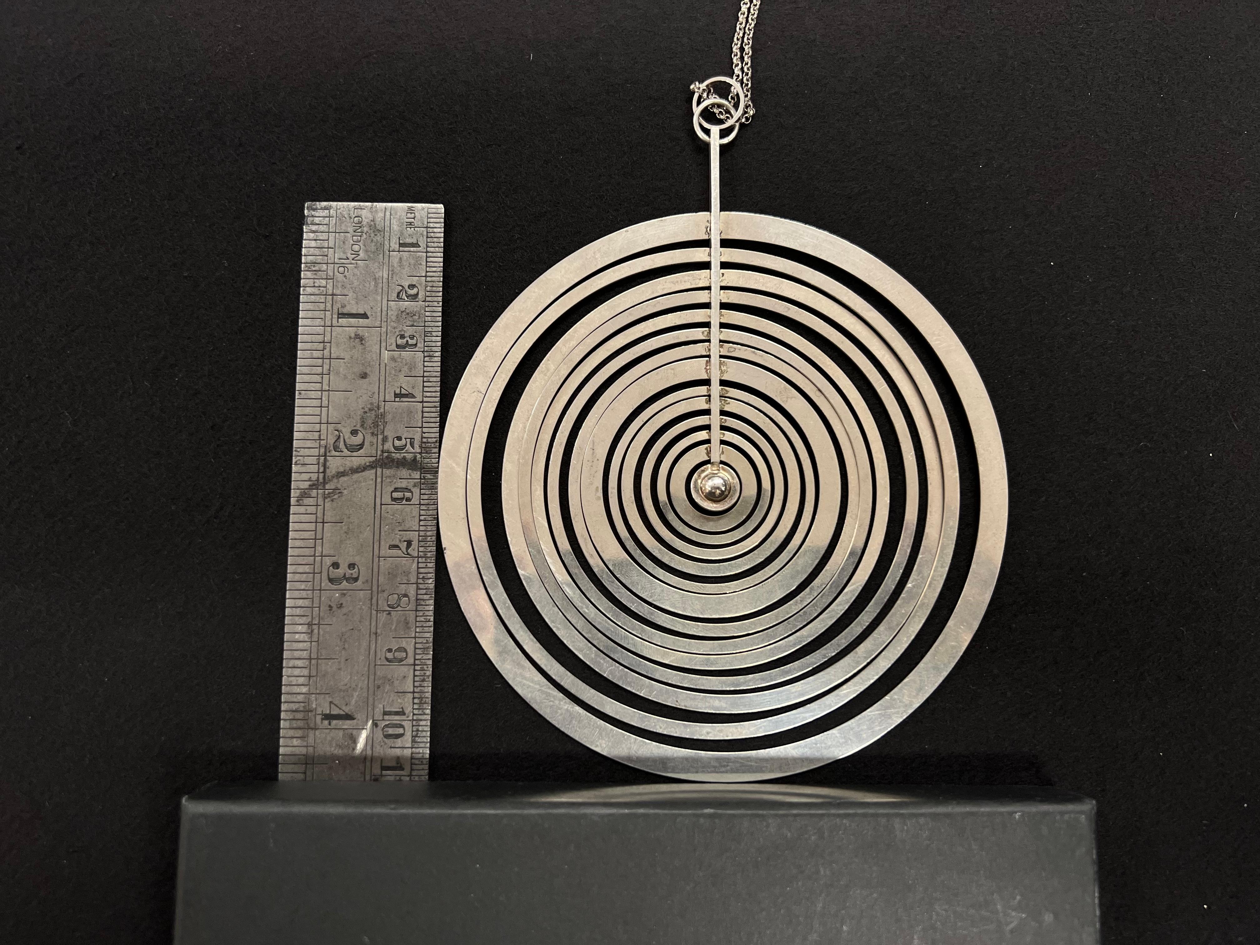 Sterling Silver Tapio Wirkkala Hopeakuu The Silver Moon 1971 Necklace Sterling Silver Tapio Wirkkala Hopeakuu The Silver Moon 1971 Necklace
