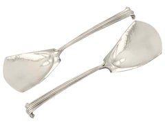 Antique Sterling Silver Tartlet Servers by Omar Ramsden