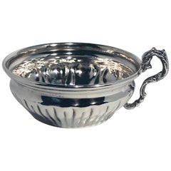 Tasse de dégustation de vin ou de tastevin en argent sterling