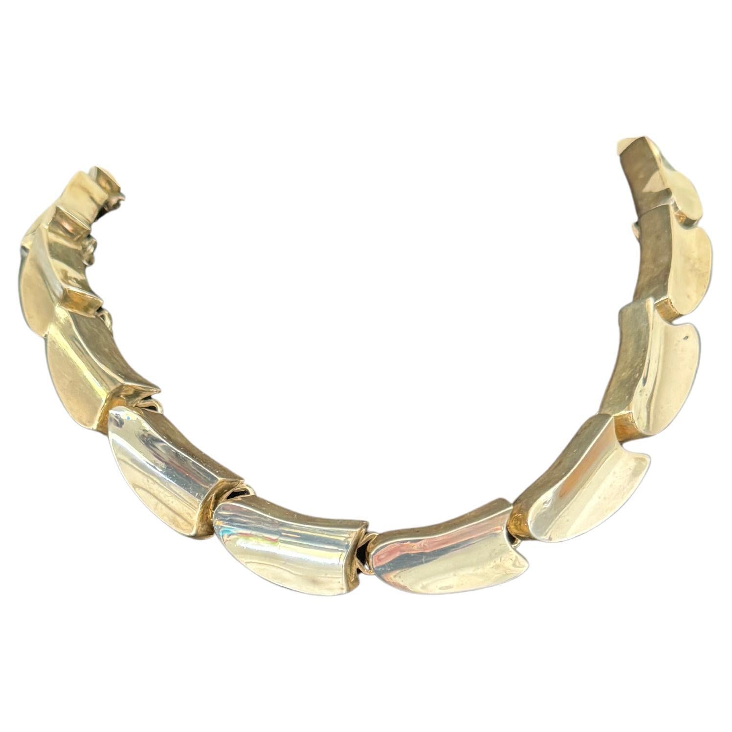 Collana Taxco in argento sterling, girocollo messicano modernista In condizioni buone in vendita a Wallkill, NY