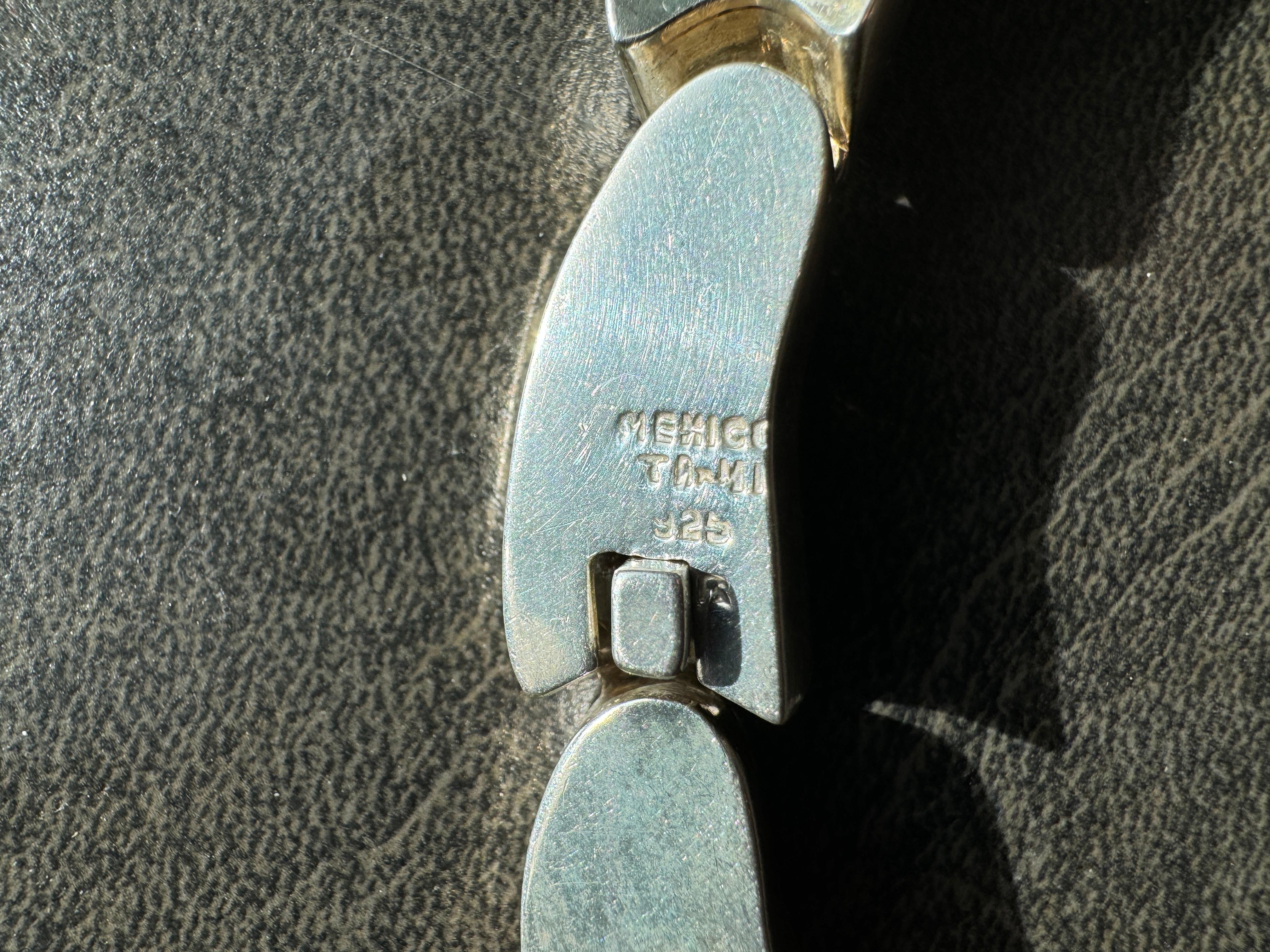 Collana Taxco in argento sterling, girocollo messicano modernista in vendita 2