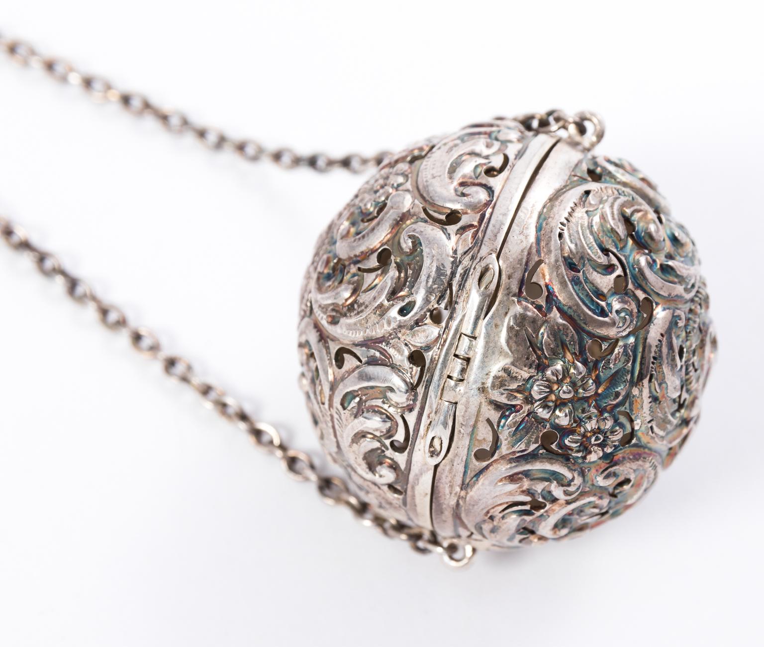 Sterling Silver Tea Ball Infuser at 1stDibs silver tea infuser