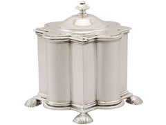 Sterling Silver Tea Caddy, Antique George V, '1911'