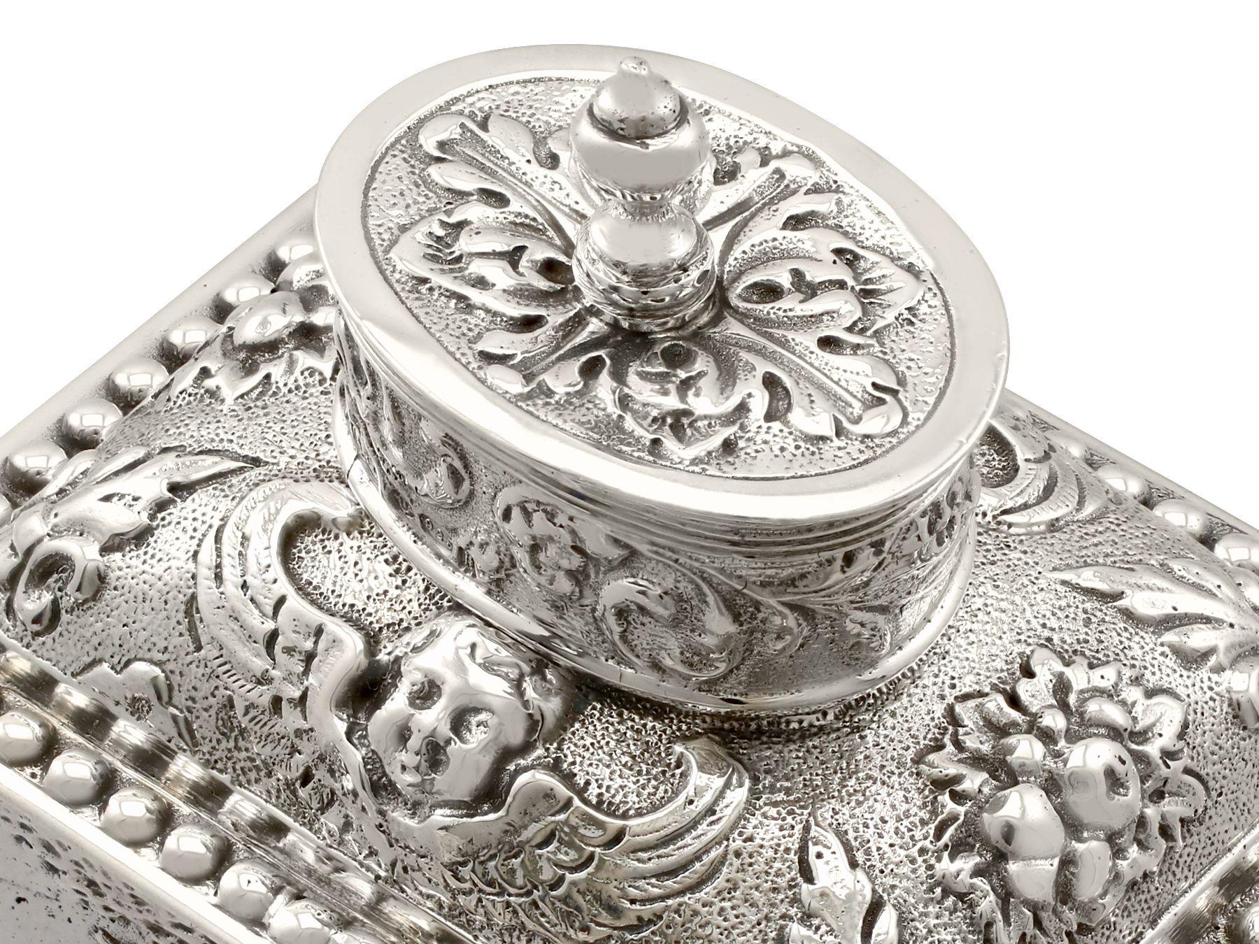 Early 20th Century Sterling Silver Tea Caddy, Antique George V, '1925'