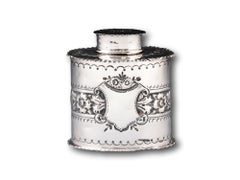 Sterling Silver Tea Caddy Hamilton & Co Calcutta