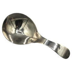 Antique Sterling Silver Tea Caddy Spoon by Hester Bateman, London, 1790