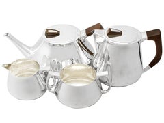 Sterling Silver Tea / Coffee Service with Tray, Design Style