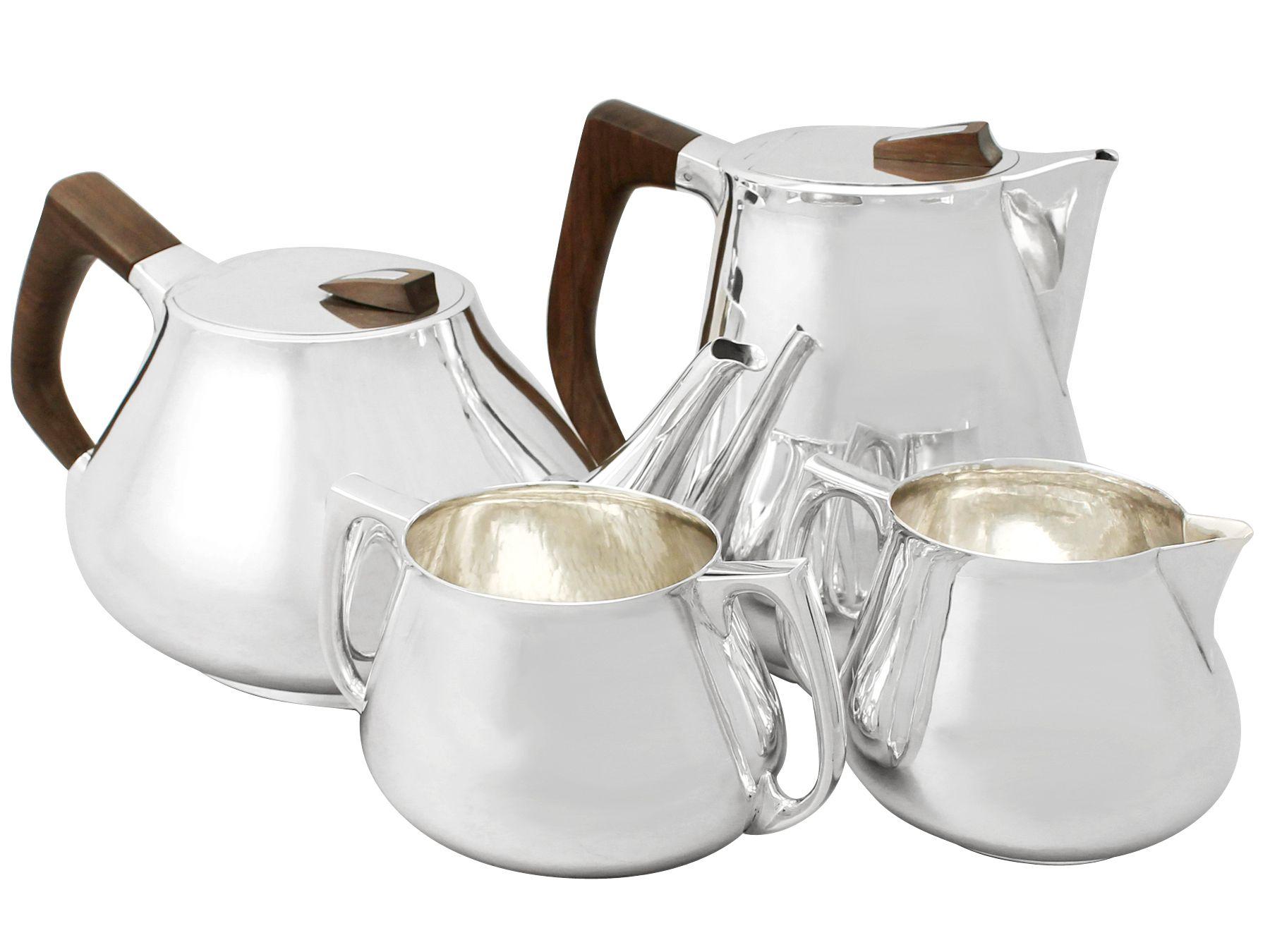 sterling silver tea sets with tray