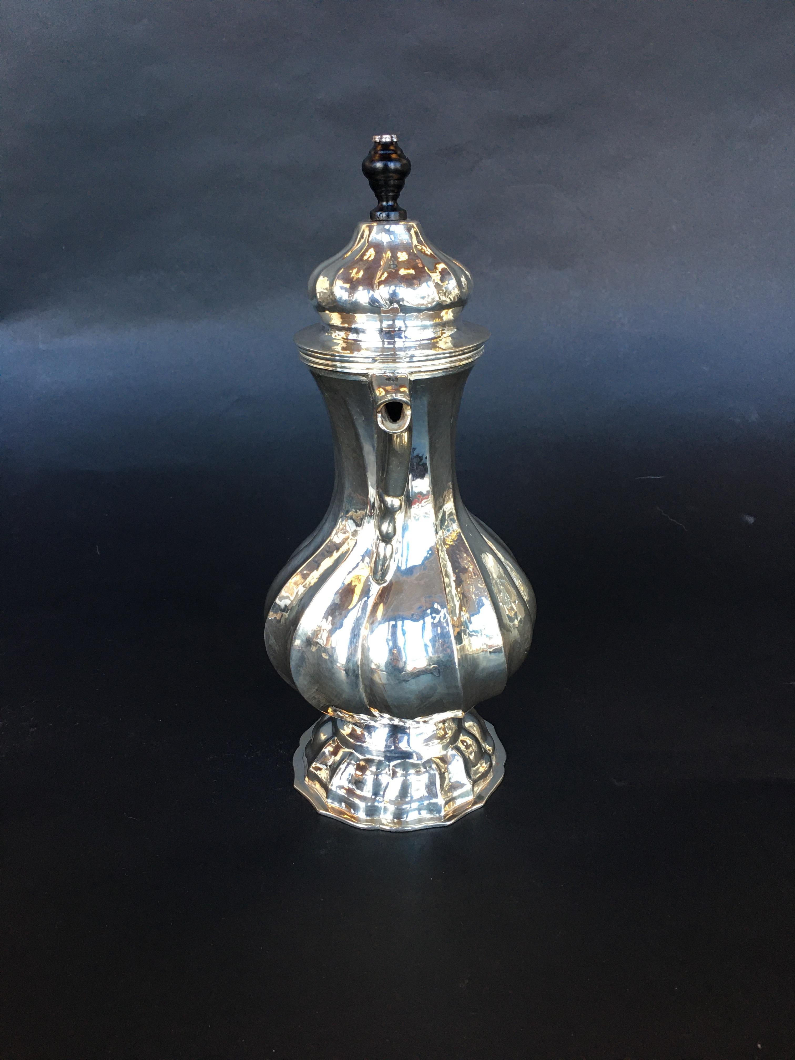 Argentine Sterling Silver Tea Pot For Sale