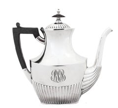 Juego de té de plata de ley